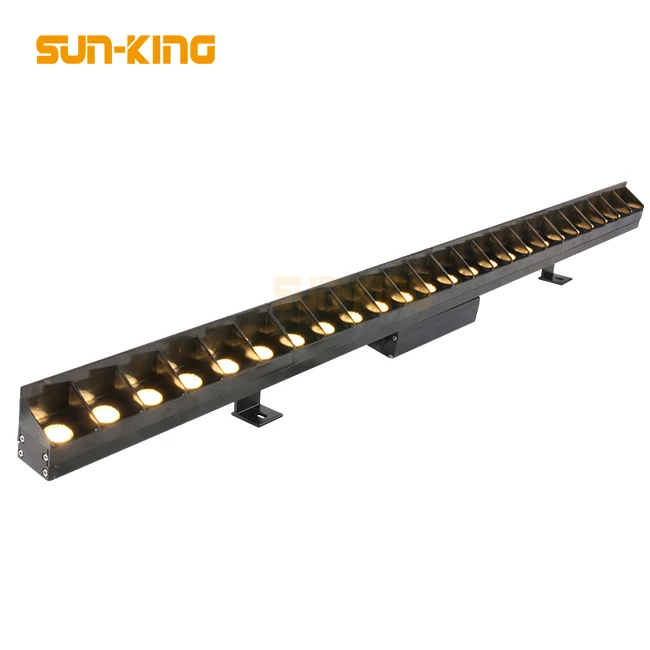 anti-dazzle 24VDC Dmx512 Control Aluminum Ip65 24W 36W building Outdoor facade Light RGBW Rgb Led Wall Washer with grille