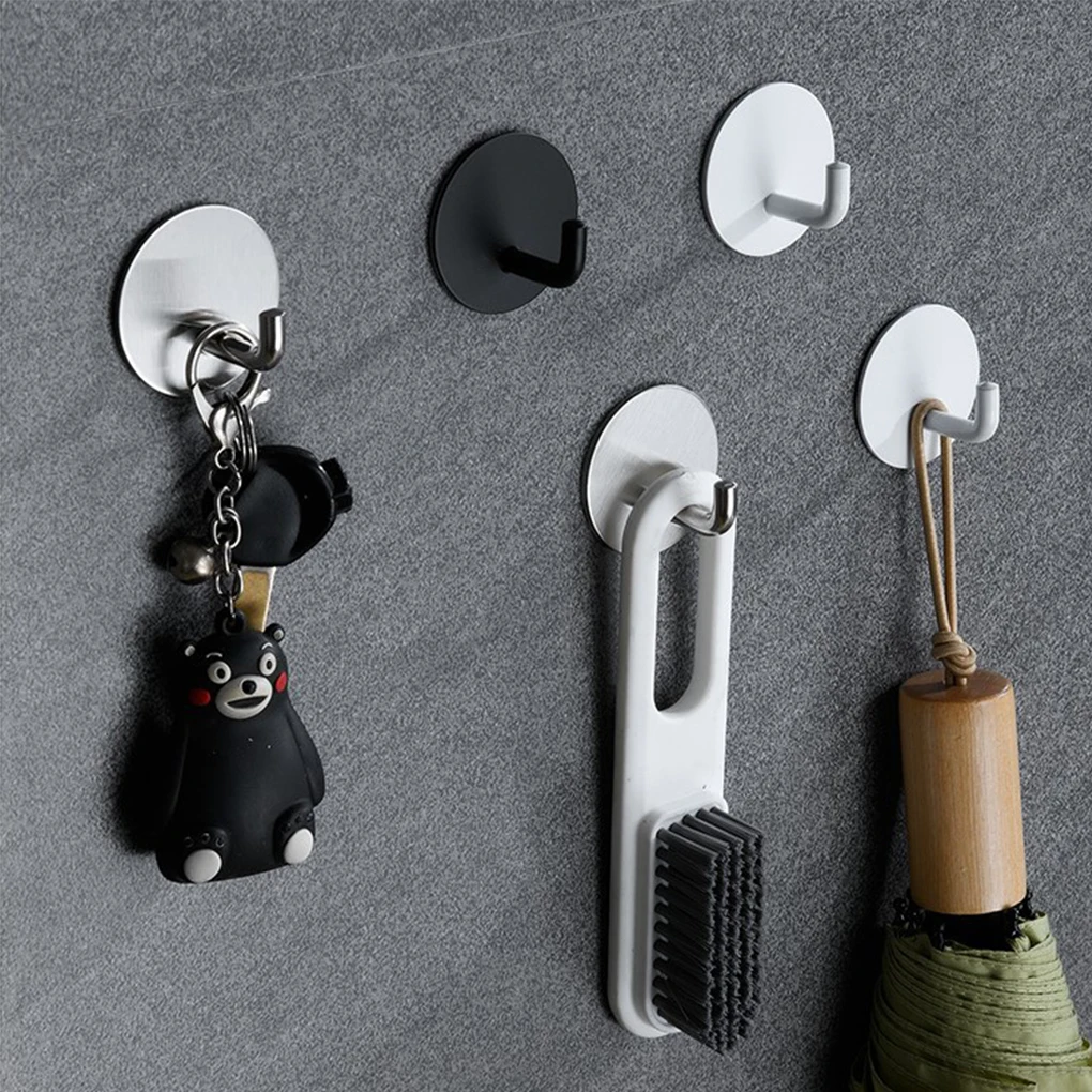 Adhesive wall hooks double-sided transparent brass bear boutique sliding wall hook