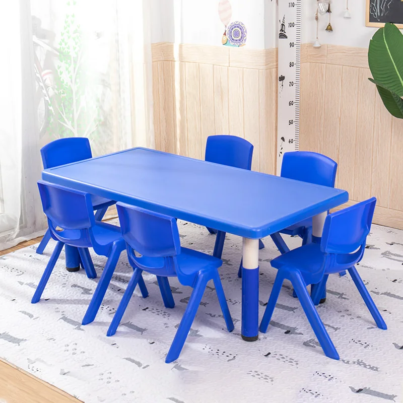 Good Price and Quality Kindergarten Classroom Furniture Supplier Children Adjustable Plastic Table and Chair for Sale