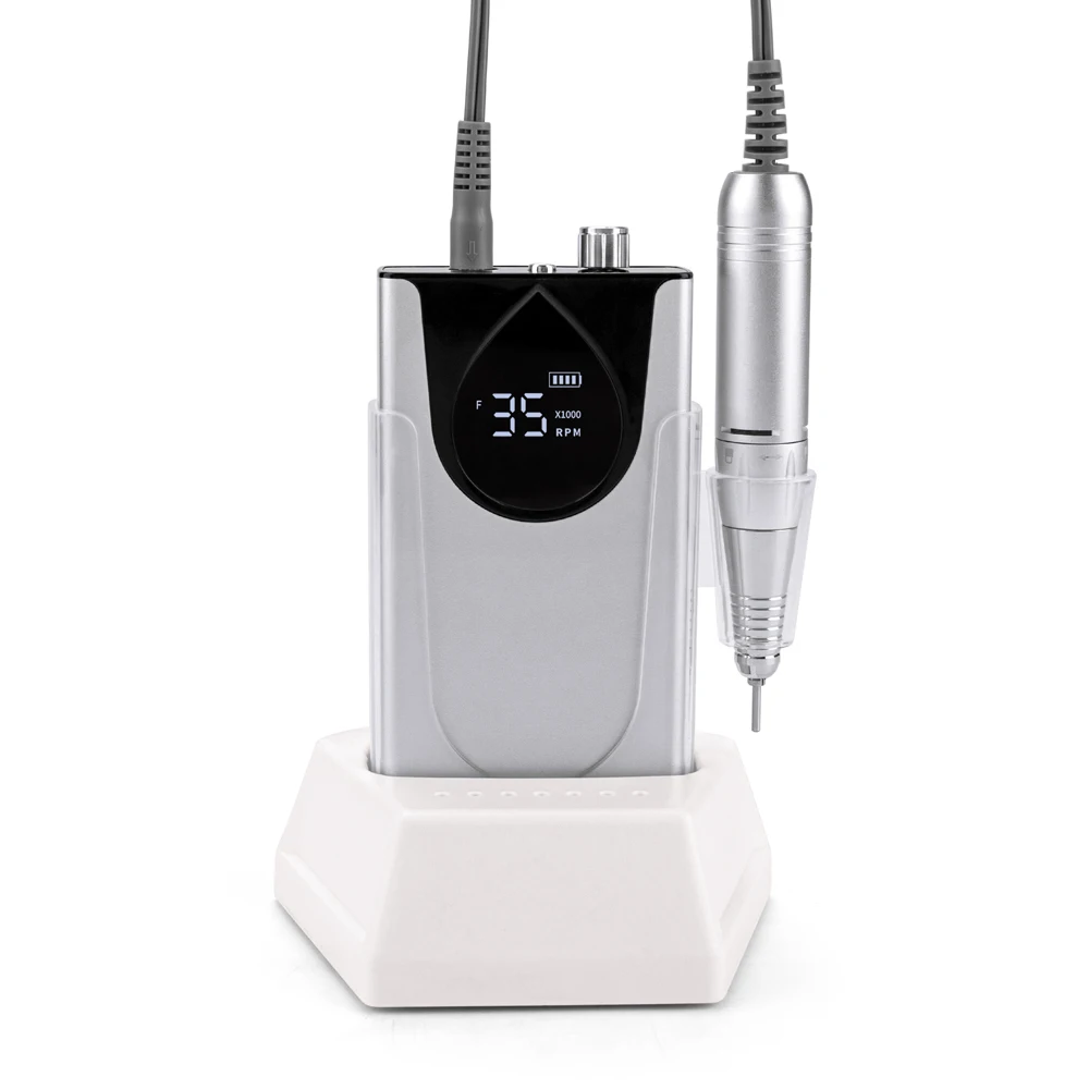 UK SUPPLY Love this portable 35.000 RPM rechargeable electric nails salon professional products polish e file nail drill machine
