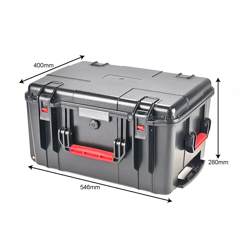 Rugged ABS Suitcase Safety Case Plastic Trolley Case Equipment Protective Carrying Hard Plastic Tool Case