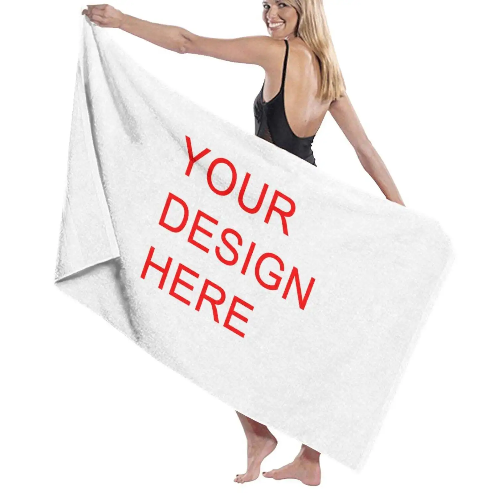 Aibort Sublimation Printing custom Tropical Drink Beach Blanket beach towel beach 100% polyester absorbent microfiber bath towel