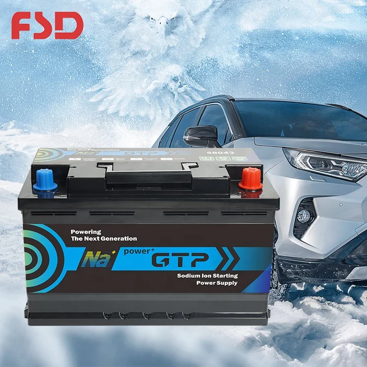 Superior Safety DIN Standard 12V 100Ah Car Boat Starting Battery Maintenance Free Sodium Ion Battery