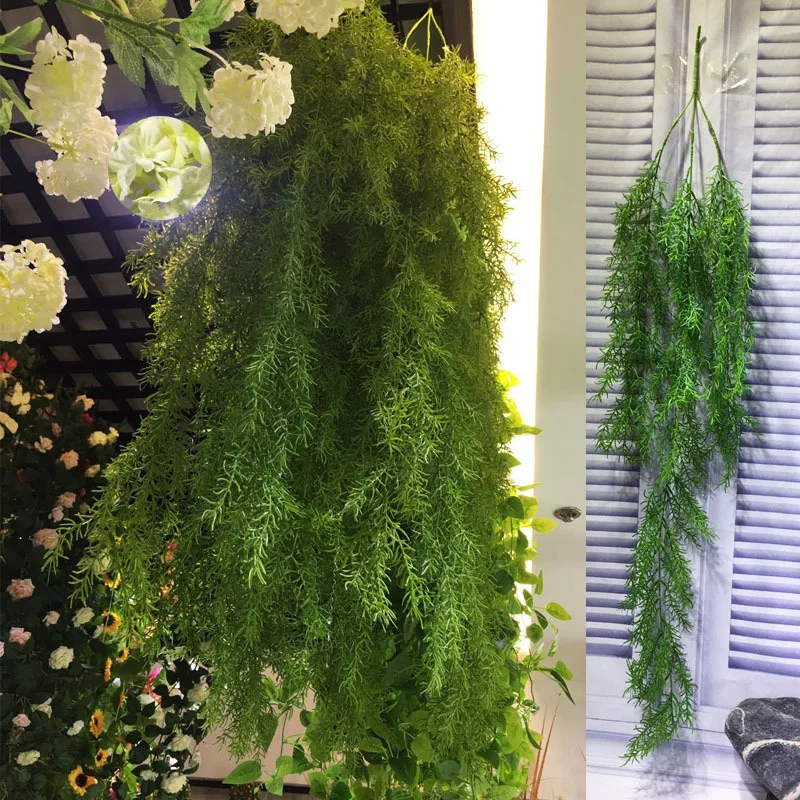 EG-G1009 Artificial Ivy Hangings Vine Green Persian Grass Plant Leaves For Decoration