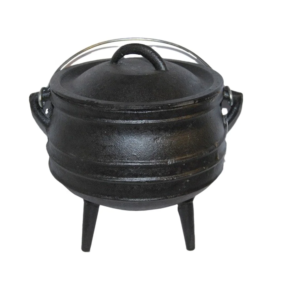 3 Legs Casting Iron Large Cooking Pot African Potjie Pot