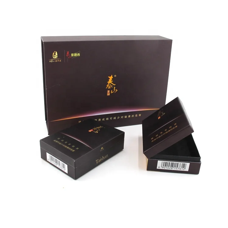 Direct factory manufacture luxury paper cigarette box packaging box