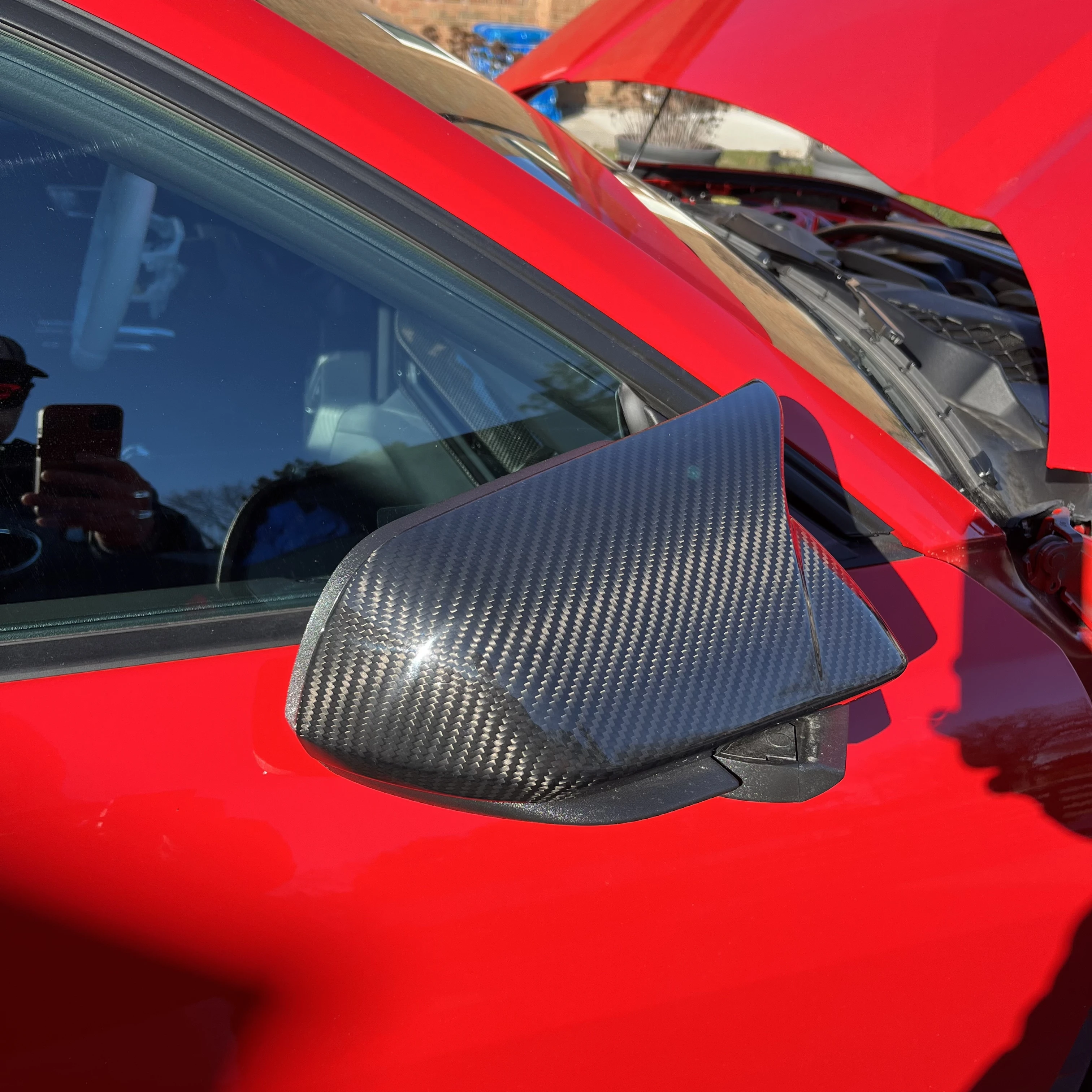 For Ford Mustang GT S650 2024 Car Mirror Cover Taillight Cover Engine Frame Key Case Exterior Interior Real Carbon Fiber