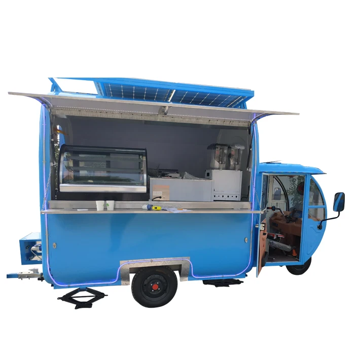 3 wheels food cart mobile electric food tricycle food cart for sale
