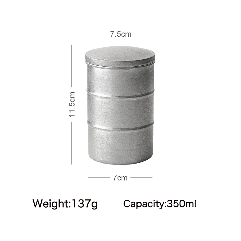 Baming Stainless Steel Seal Coffee Storage Container Vacuum Sealed Coffee Jar 350ml Tea Sugar Coffee Beans Canisters