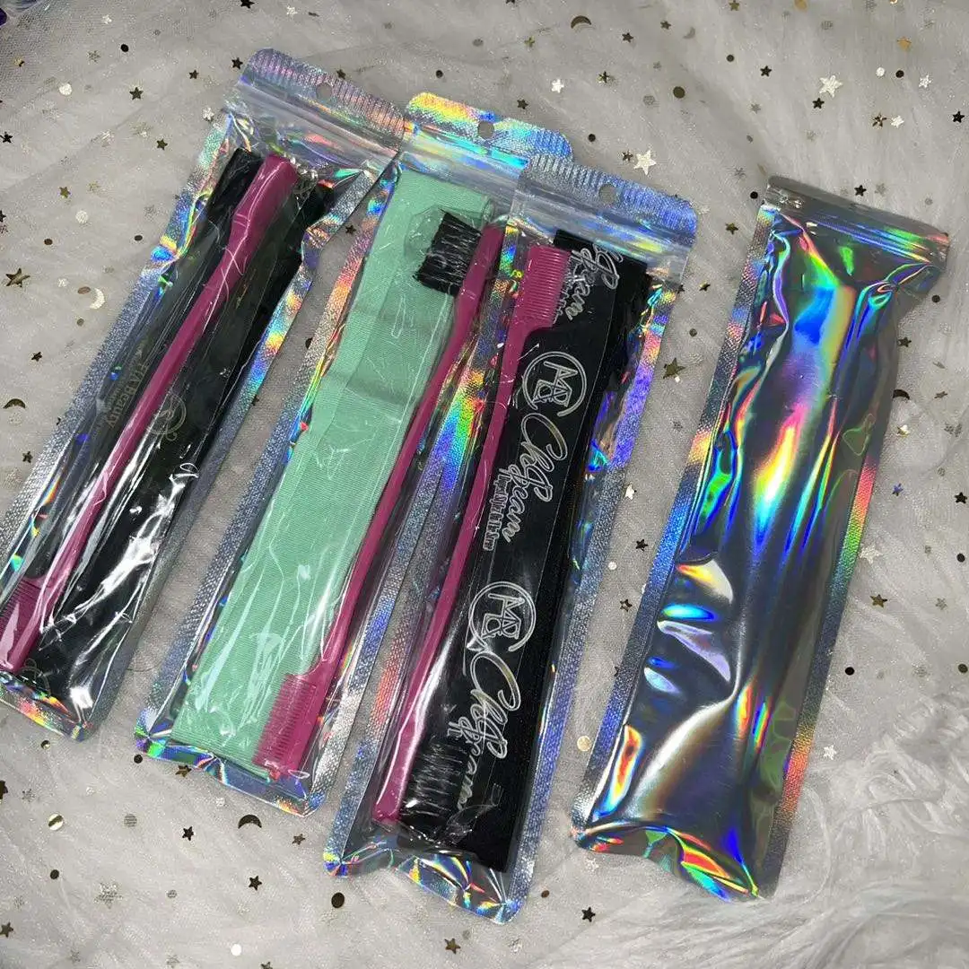 Custom logo Adjustable Elastic Band Lace Hair Melt Wig Band Designer Wig Band with ear cover protection