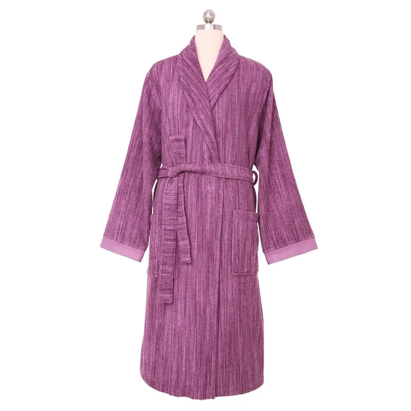 
Hot Selling Hotel Man Sleepwear Cotton Bathrobe Robes Fiber Bathrobes With Custom Logo 