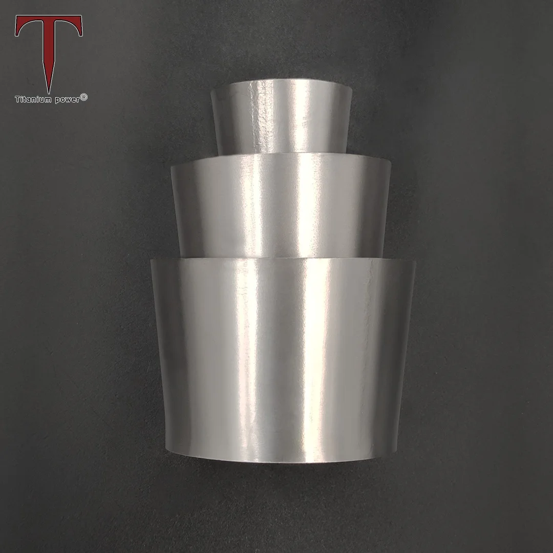Customizable Titanium Transition Reducer 1.0mm Thick Polished Cone Tubing Concentric Joint Fittings for Auto Exhaust Pipe