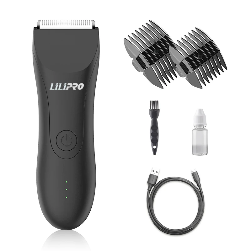 LILIPRO 5100 триммер для волос на теле мужчин без порезов бритвы обжига лобка бритва паха и тела водонепроницаемая Интимная машинка стрижки