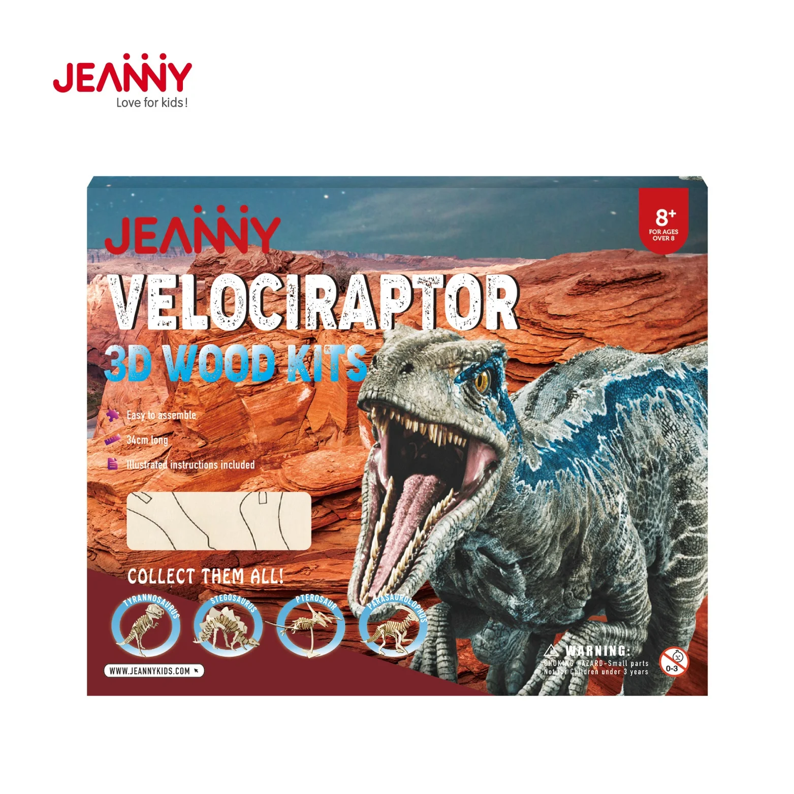Newest Safe and Non-Toxic Dinosaur 3D Wood Kits Educational Woodcraft Jigsaw Toys For Kids Easy Punch Out Colorful 3D Puzzle