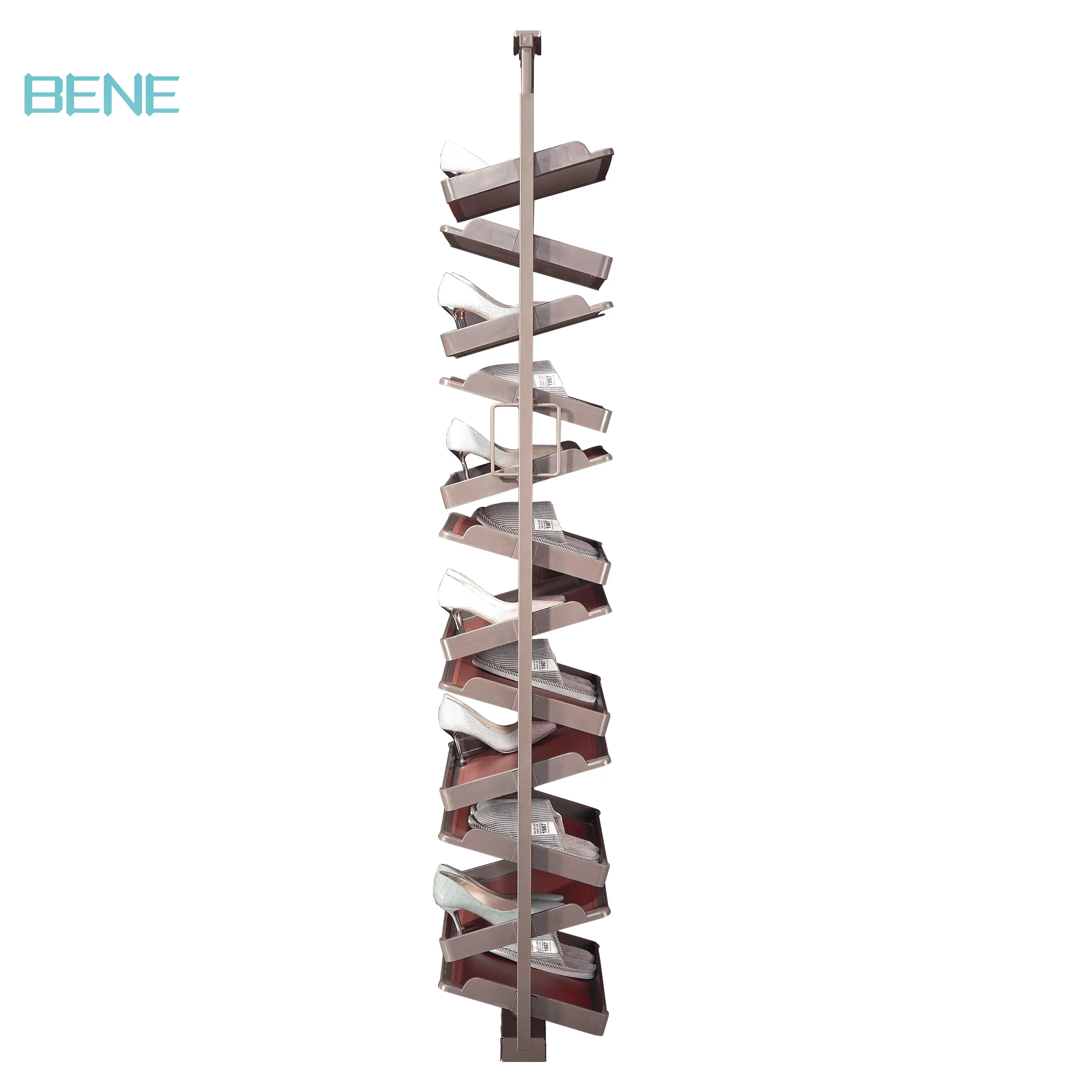 High Quality Custom Wholesale stainless steel shoe rack retail for room