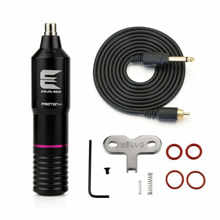 Rotary Tattoo Machine ATOMUS Tattoo Pen Style Cartridge Machine Gun Liner Shader DC Clip Cord 50pcs Mixed Cartridge Needle