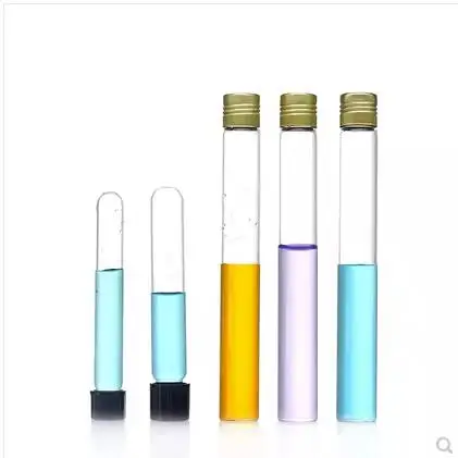 Испытательная трубка из боросиликатного стекла с алюминиевой винтовой крышкой