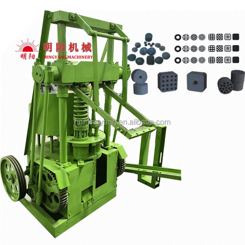 High-Capacity Strong Honeycomb Coal Briquettes Punching Machine Low Maintenance BBQ Hexagon Charcoal Rods Press
