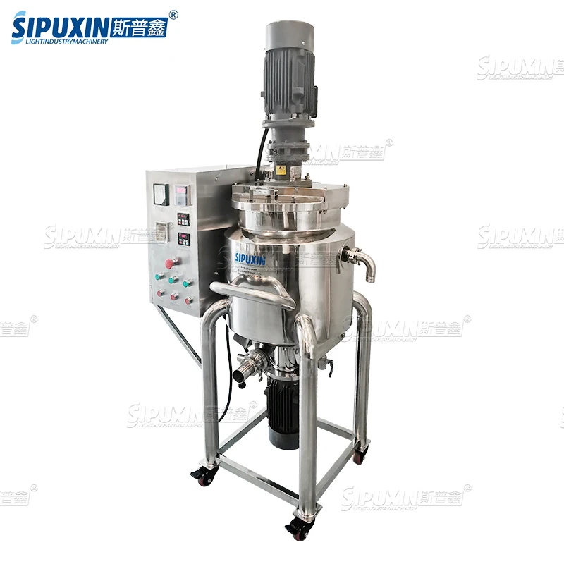 Emulsifier Emulsifying Storage Agitator Mixer Stirring Blending Storage Reactor Homogenizer Mixing Tank