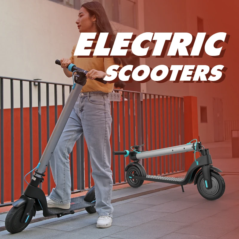 EU/US  Warehouse Detachable Battery 10 Inch Electronic Scooter 36V/5Ah 350W Triple Brake System Portable Folding Scooter HX X7