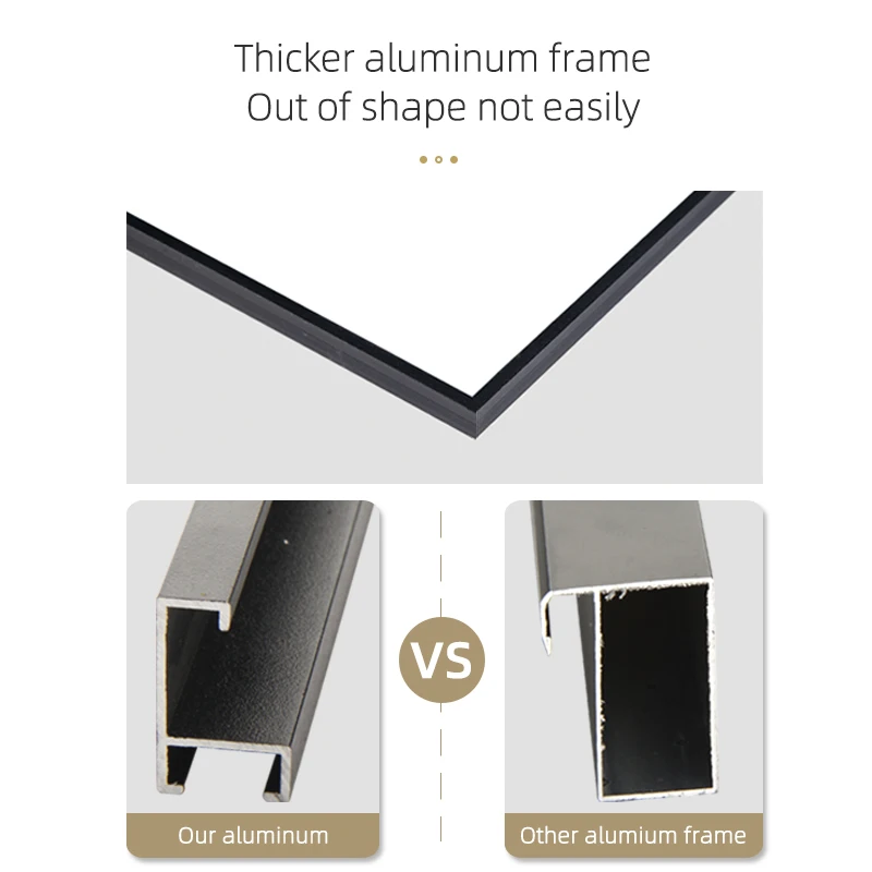 China Manufacture Decorative Black Metal Framed Full Length Large Standing Mirror aluminium dressing mirror