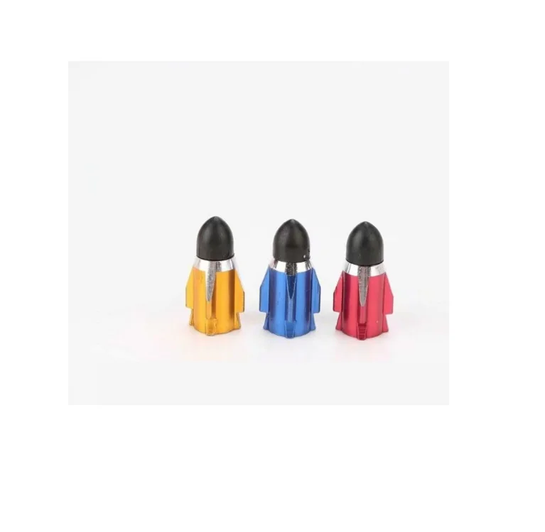 Rocket bullet skull kinds of custom valve cap Aluminum Wheel Tyre Tire Valve Stems Air Dust Cover Screw Caps for Car Truck Bike
