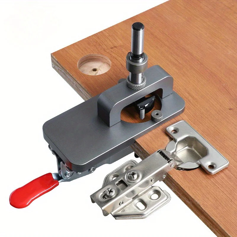 Durable Wood Dowel Jig Door Cabinet Installation 35mm Hinge Hole Opener DIY Grade Hole Drilling Locator Woodworking OEM ODM
