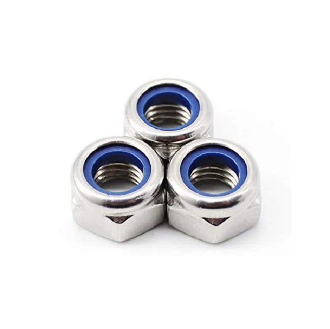 LEITE M10x1.5mm DIN985 Self-Locking Nylon Insert Hex Lock Nuts