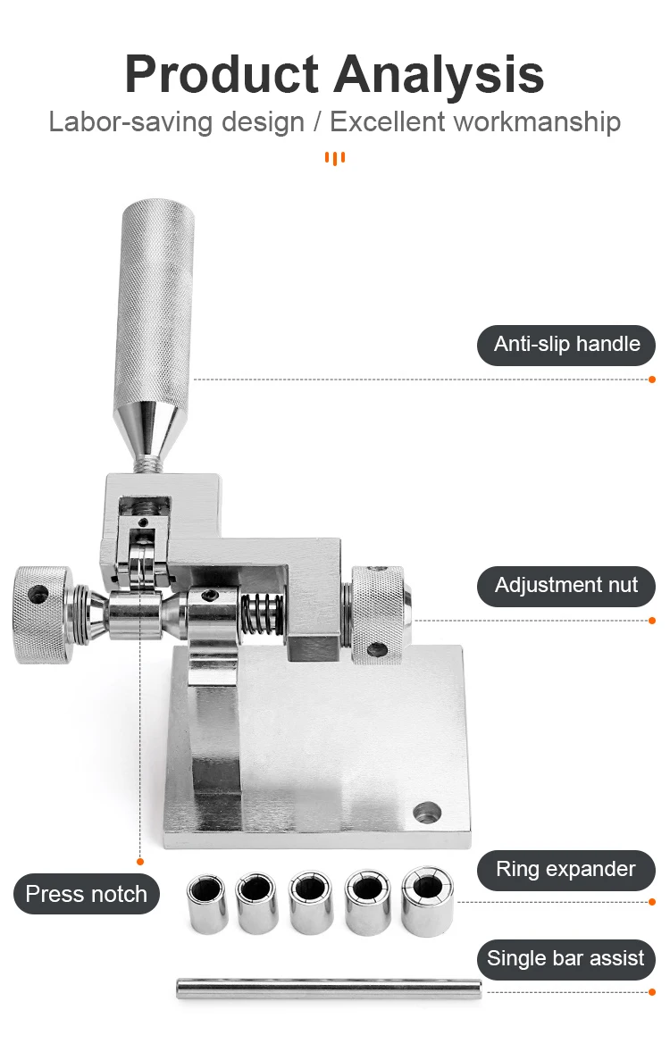 Jewelry Tools Gold Silver Copper Metal Ring Stretcher Ring Extender For Jewelry