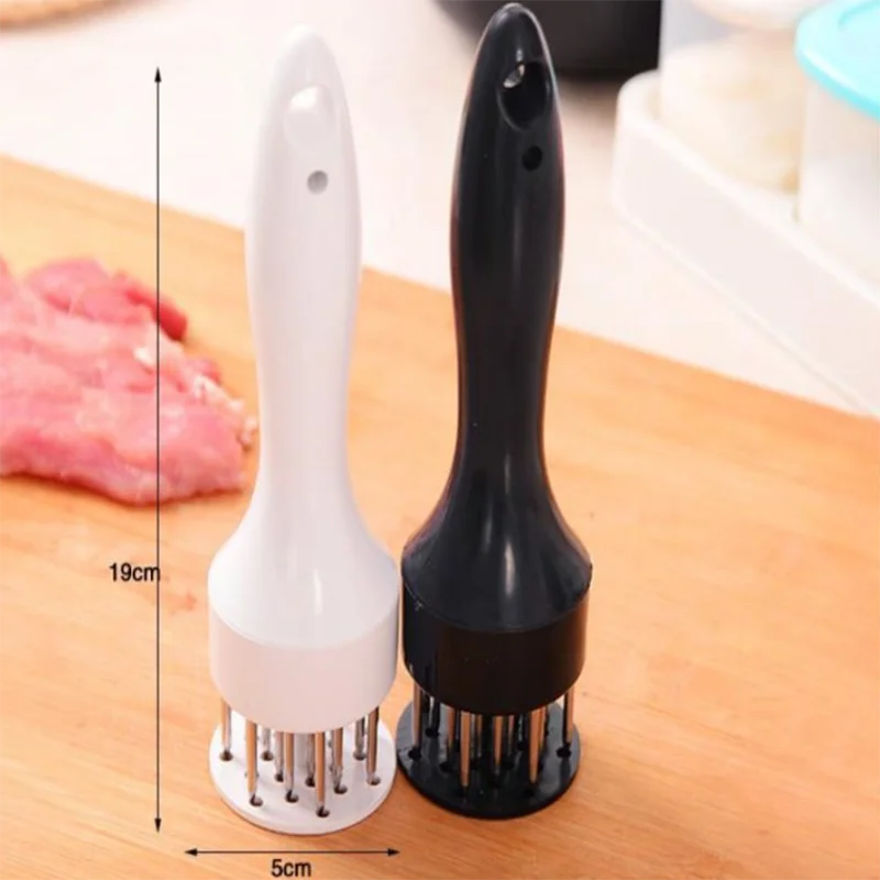 Household Kitchen Tools Meat needle Tenderizer Stainless Steel Manual for Soften Meat Sauce Injector Marinade and Meat Tenderize
