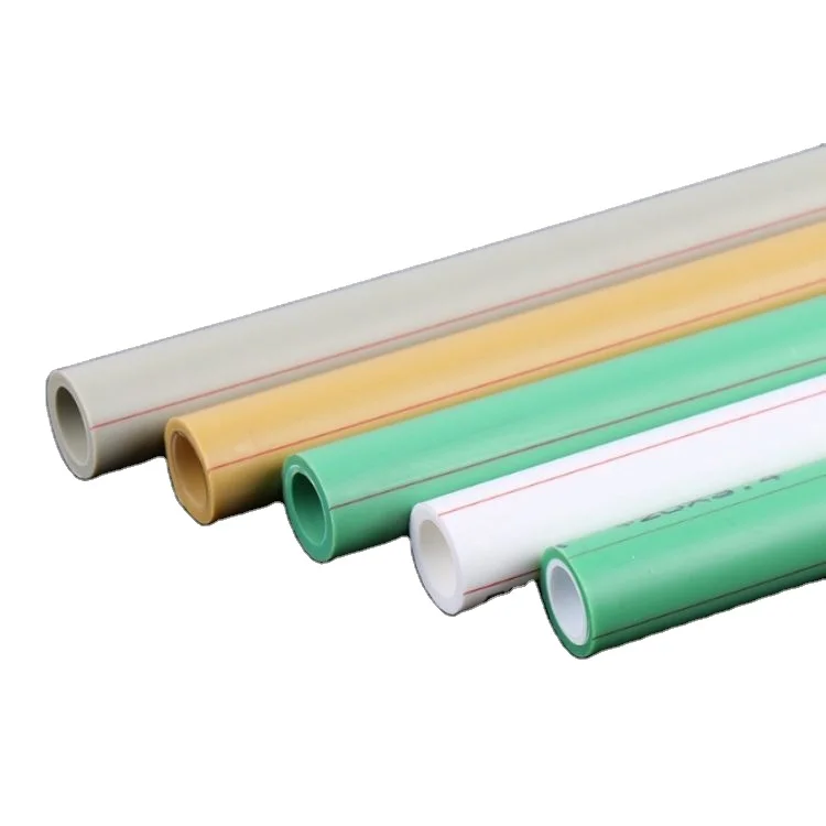 all size of ppr pipe ppr fiber-glass composite price list ppr fittings brown color pipe