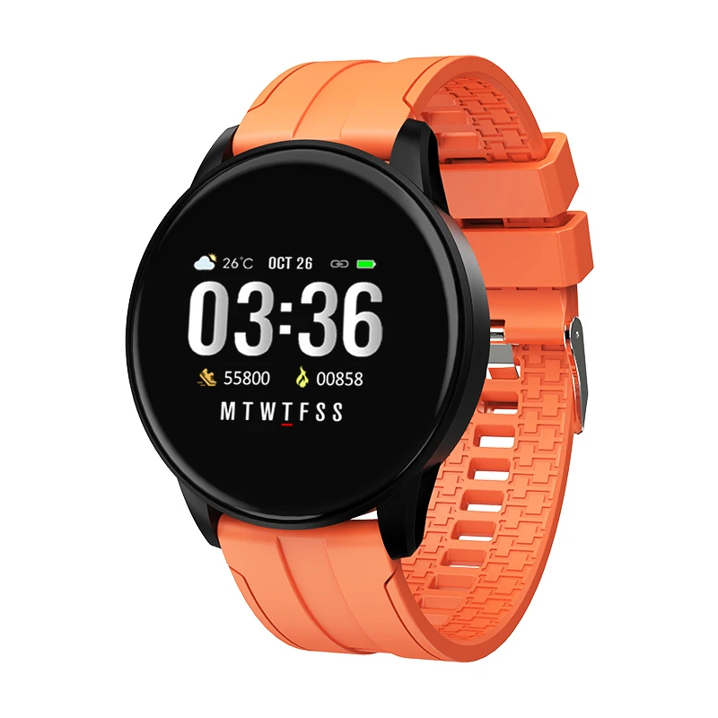  Music Control 1.3 TFT Glass Screen Smart Watch Heart Rate Blood Pressure Fitness Tracker With Reject Call Sport