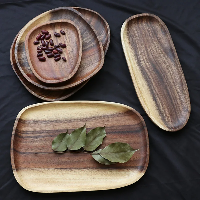 Luxury  Eco Friendly luxury Wood heart unique serving tray food platter