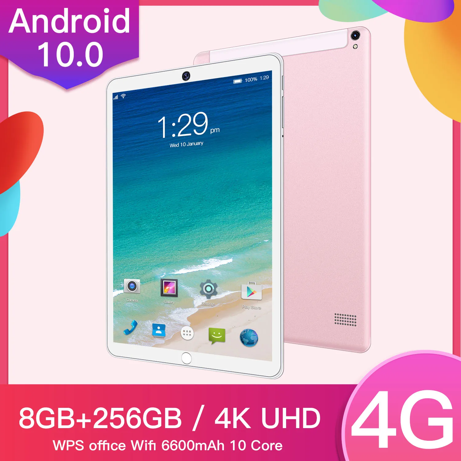 8 ГБ + 256 ГБ Wi-Fi + 4G двойной ОС Windows Android 10,0 планшетный ПК портативный 10,1 дюймов промышленный игровой планшет ПК