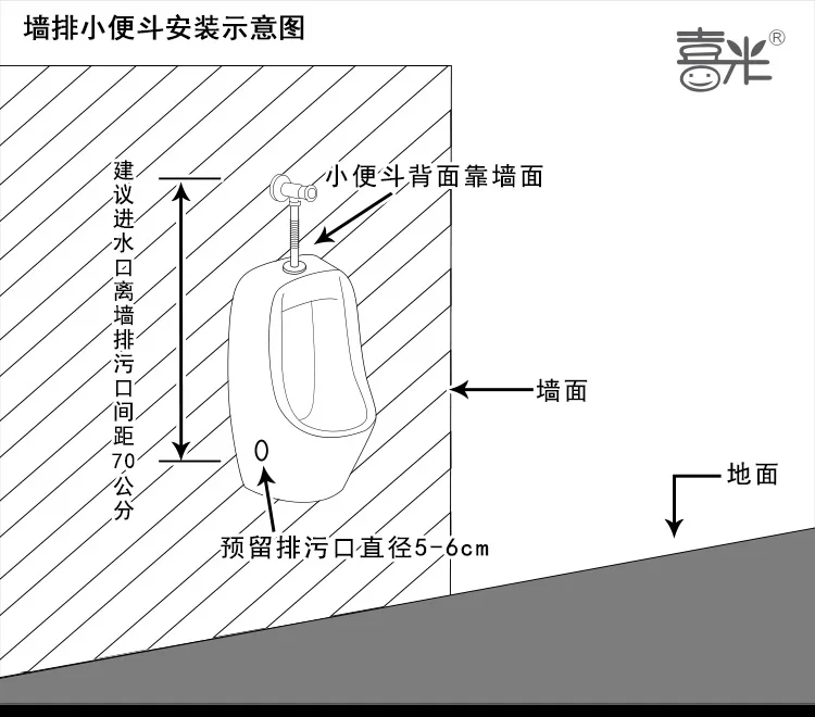 Floor stand urinal wall mount sensor urinal male urinal for restaurant
