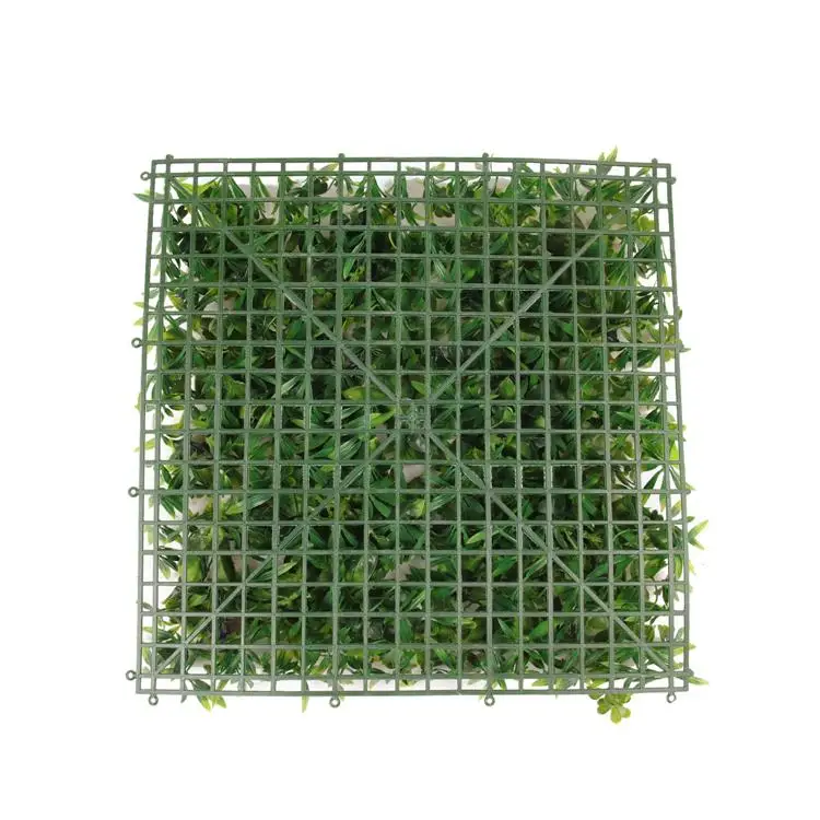 Anti--UV artificial hedge fence panels boxwood mat panels plant for wall decor faux foliage