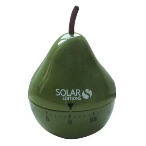 Plastic Pear Shaped Mechanical Countdown Kitchen Timer
