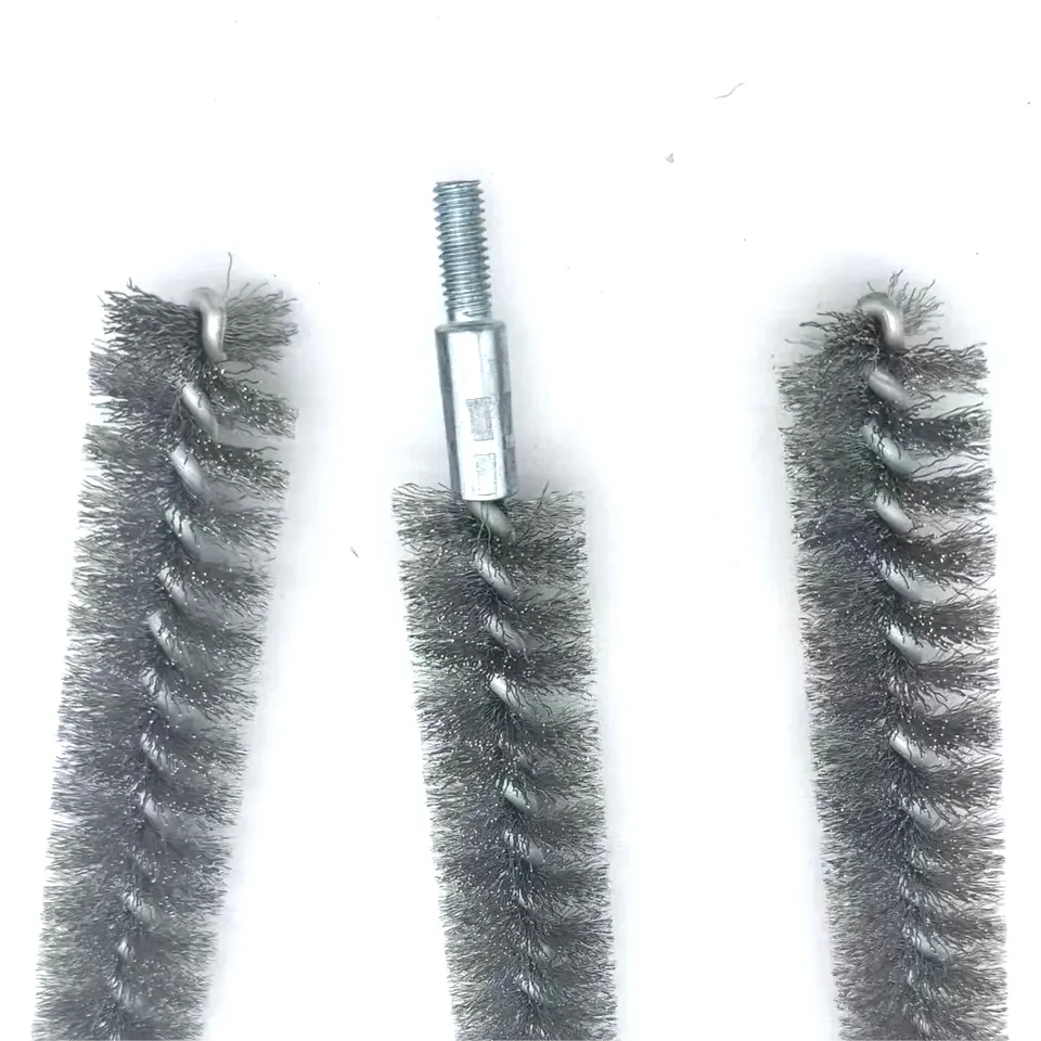 Steel wire twisted  tube polishing and cleaning brushes