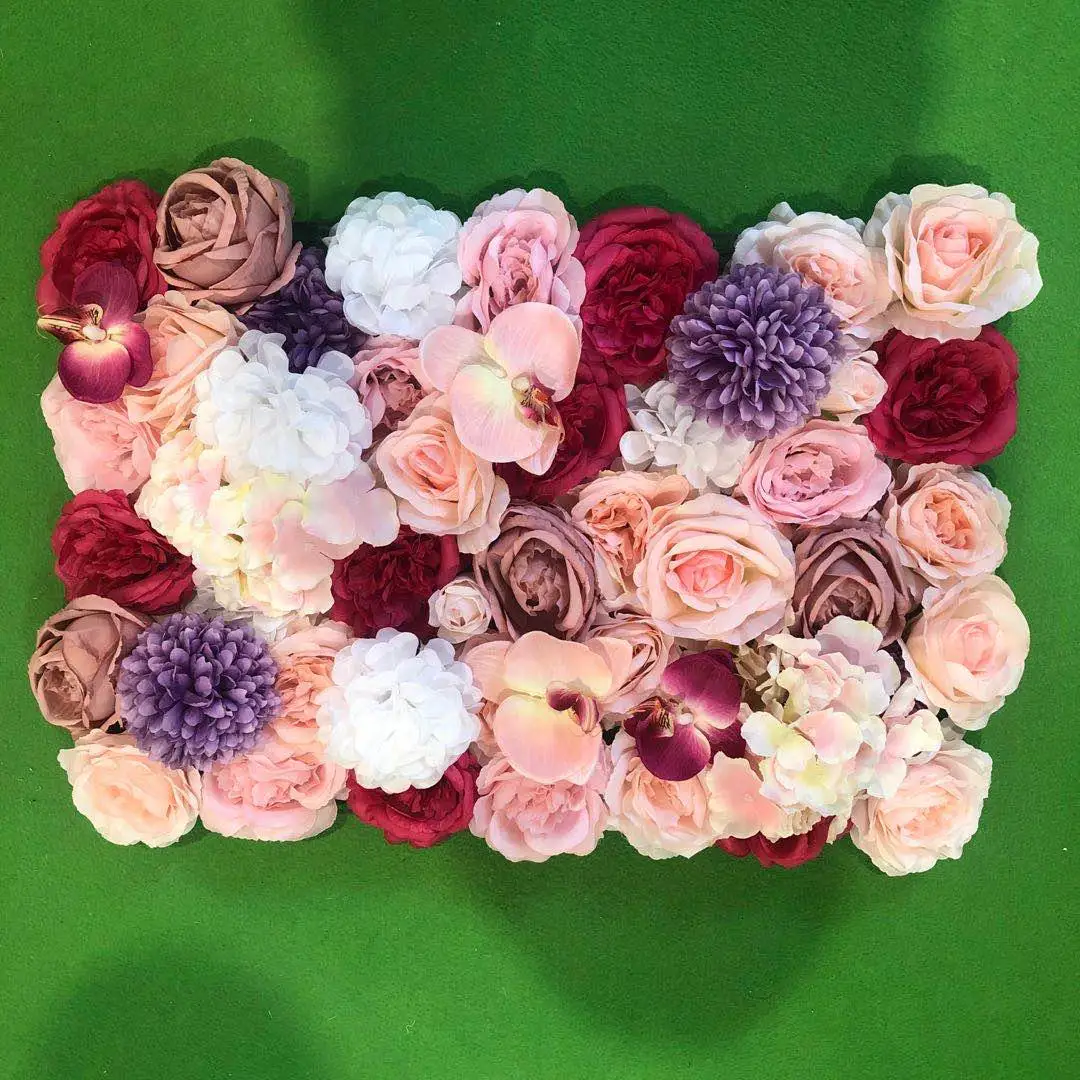 Заводская оптовая продажа, Пионовая шелковая Цветочная стена для свадьбы, роза, стена для розы