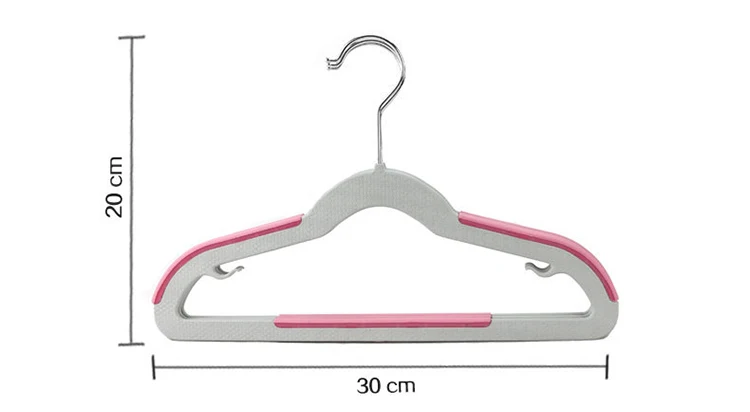 Bulk Non-Slip Thin Slim Color Plastic Clothes Dry Kid Hanger with 360 Rotating Hook