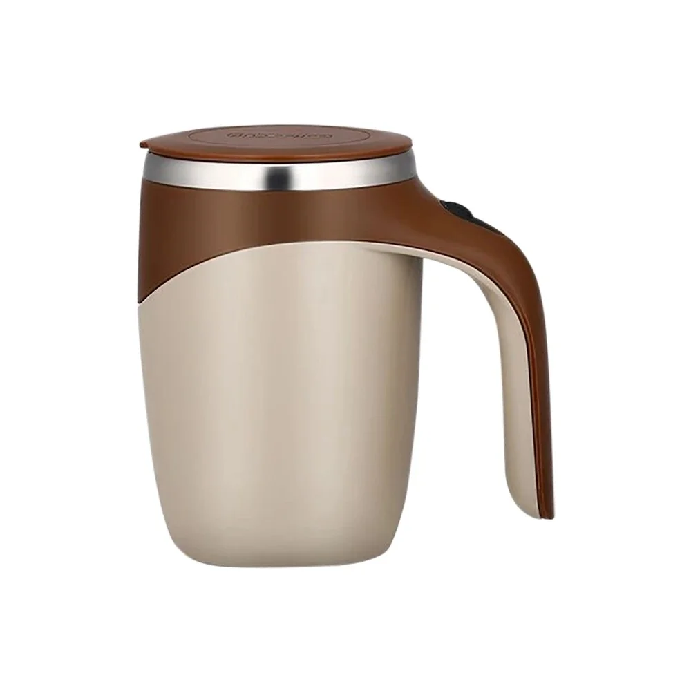 2024 New Portable Magnetic Cup for Travel Electric Rechargeable Stainless Steel Milk Coffee Mixing Mug Automatic Stirring Cup