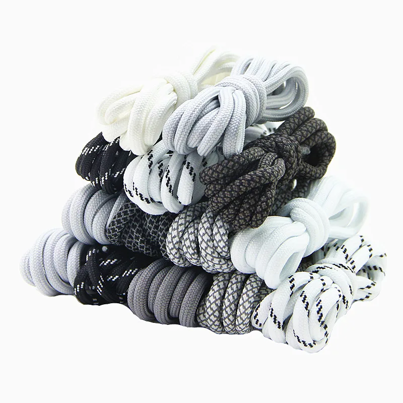 Yrunfeety Custom Rope Shoelaces 70-200CM Sneaker Shoelaces Round Colorful Shoe Laces Packaging for Round Asics Shoe Laces