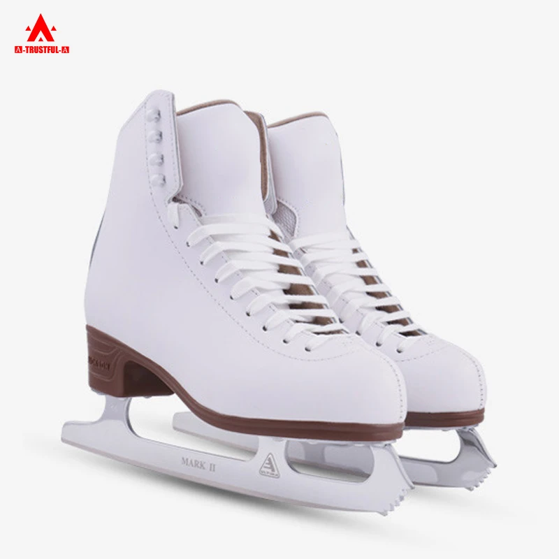 made In China Beginner Durable Popular Professional High Quality White Ice Figure Skating Shoes For Ice Rink