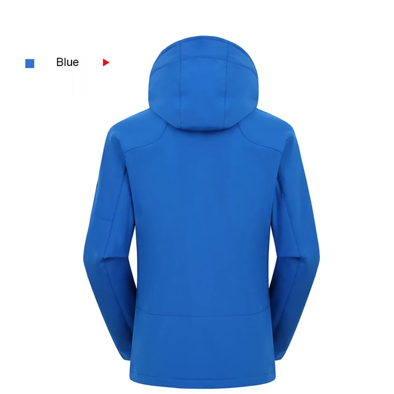 
thick Waterproof Jacket Outdoor Hiking Rain Jacket Hunting Warm Sport Windproof Fleece Windbreaker Men and women 