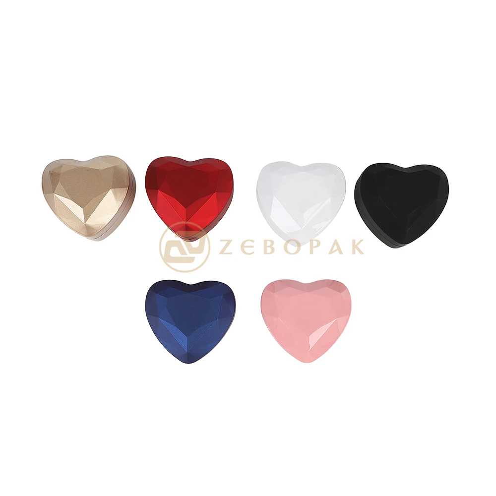 Factory Wholesale Led Painting Material Heart-Shaped Led box For Jewelry Ring Pendant Box Packaging jewelry box led