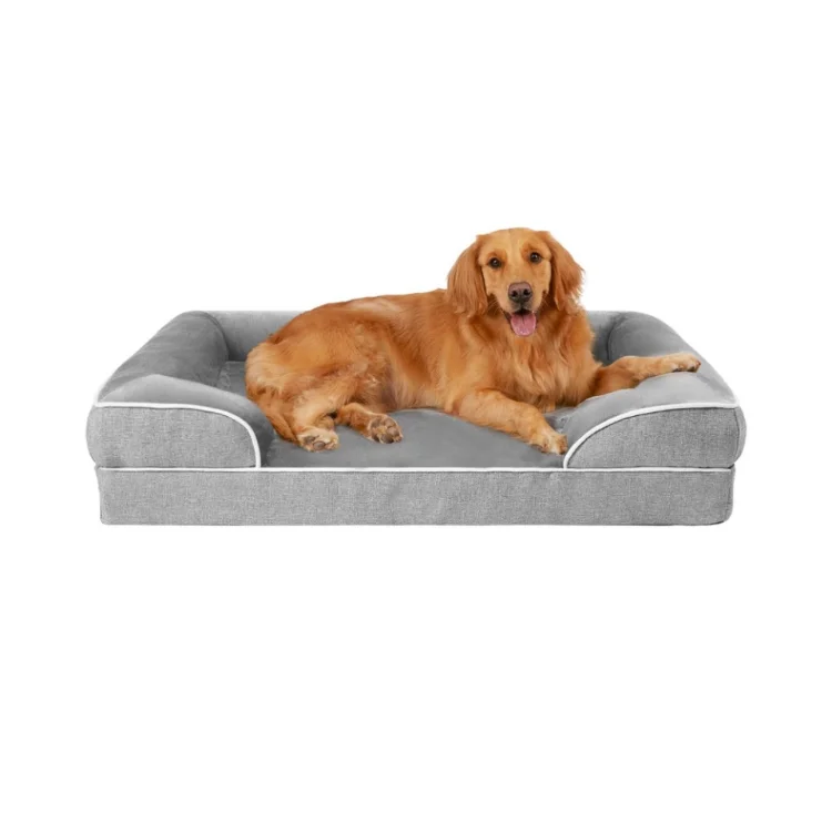 Waterproof Orthopedic Foam Durable Dog Sofa Washable Removable Cover Dog Beds  Pet Bed for Extra Large Dogs
