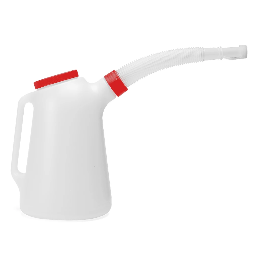 Universal 5 Litre Measuring Jug with Long Flexible Spout Motorcycle Accessories oil Pouring Can