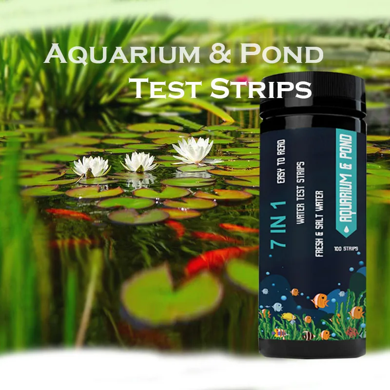 Best Sale Aquarium Water Test Strips 7 in 1 Pool Test Aquarium Accessories Water Test Strips