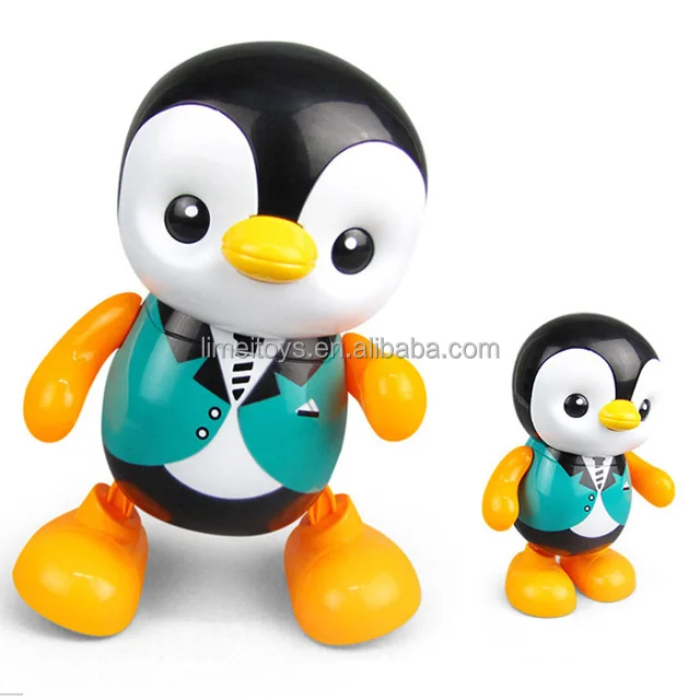 Hot Electric walking Penguin with light and music child dancing toys fun cartoon animal toys