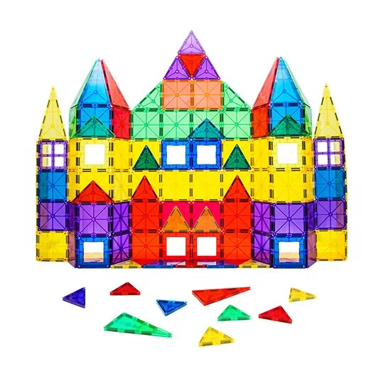 Top Selling ABS Plastic Blocks Non-Toxic Toys DIY Magnetic Educational Magnetic Tiles Toys For Children